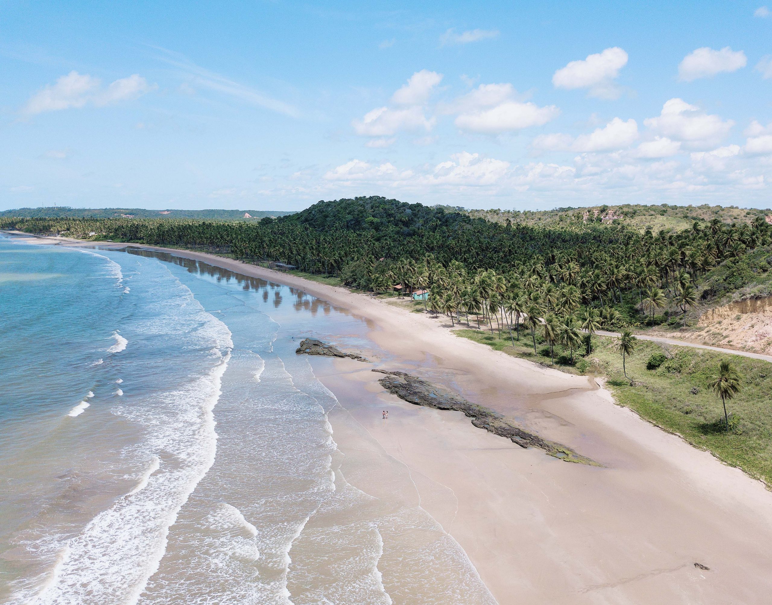 foto aérea da praia barreiras de boqueirão