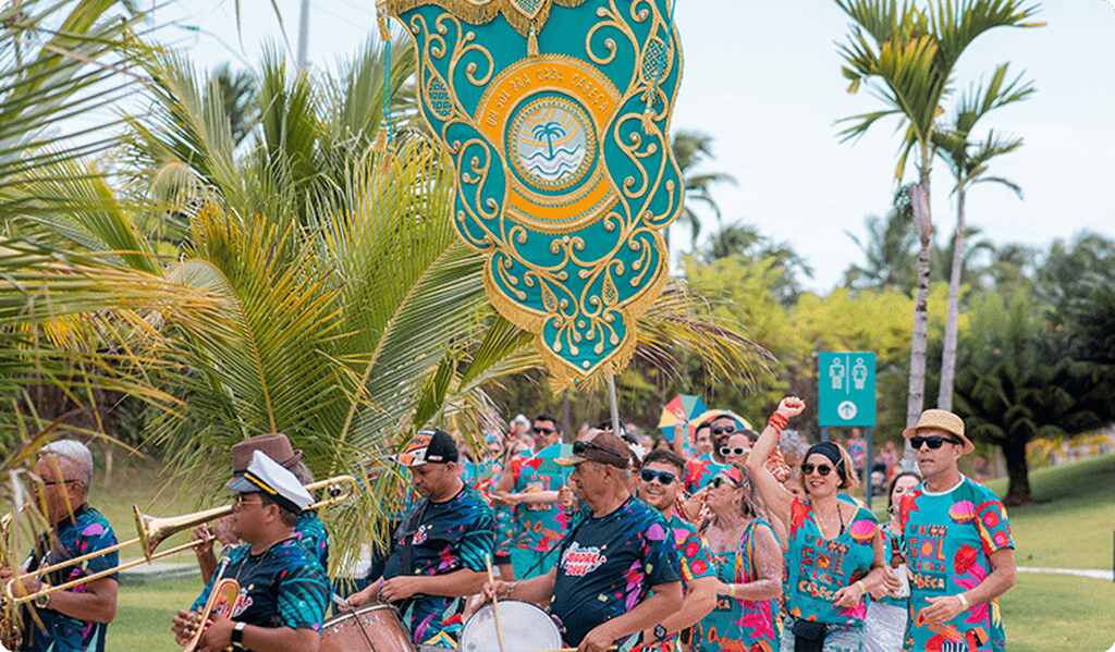 bloco de carnaval em Japaratinga