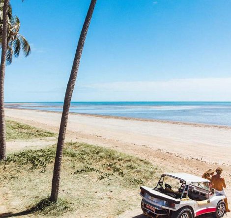 área de uma das melhores praias de Japaratinga