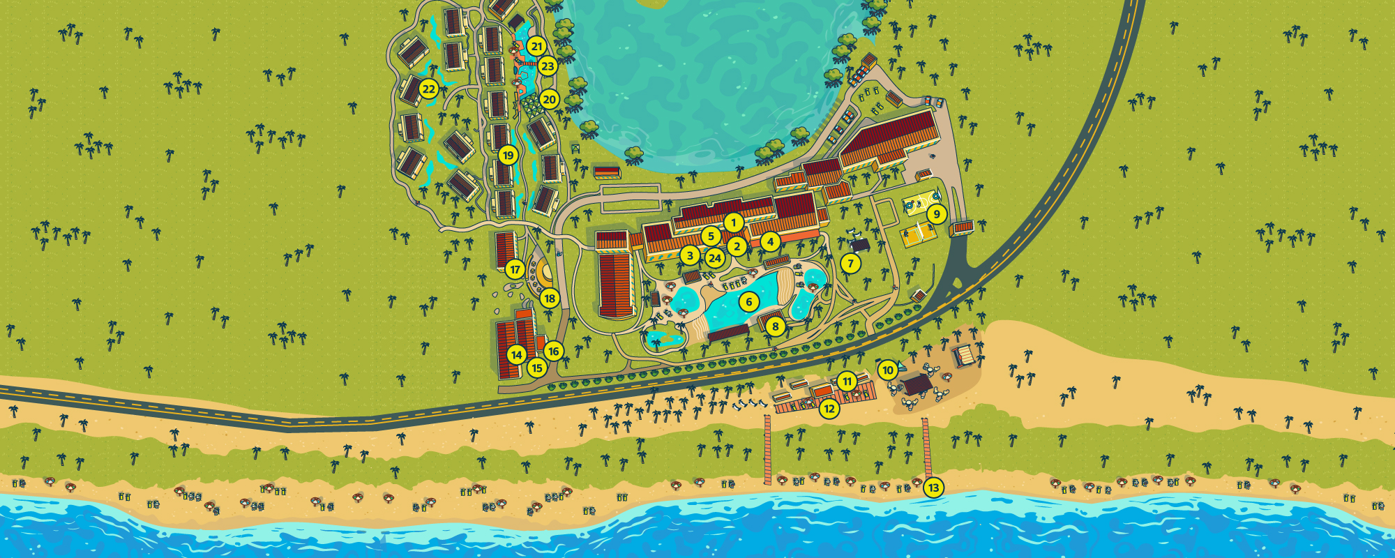 Mapa do Japaratinga Lounge Resort