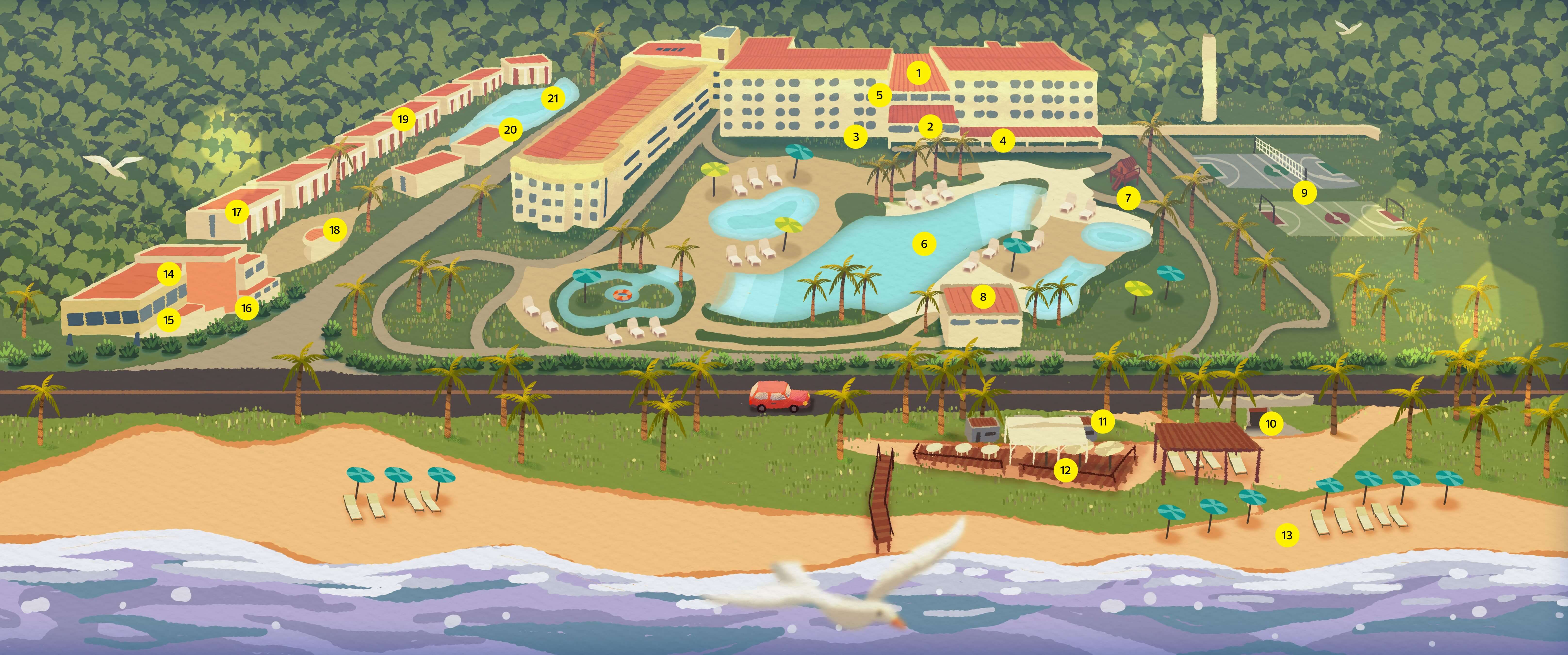 Mapa do Resort
