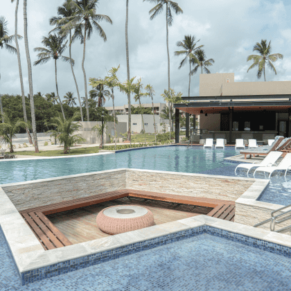 Novas piscinas do Japaratinga Lounge Resort