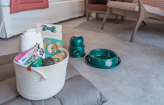 Kit de boas-vindas especial para seu doguinho, em nossa
categoria exclusiva Dog Friendly.